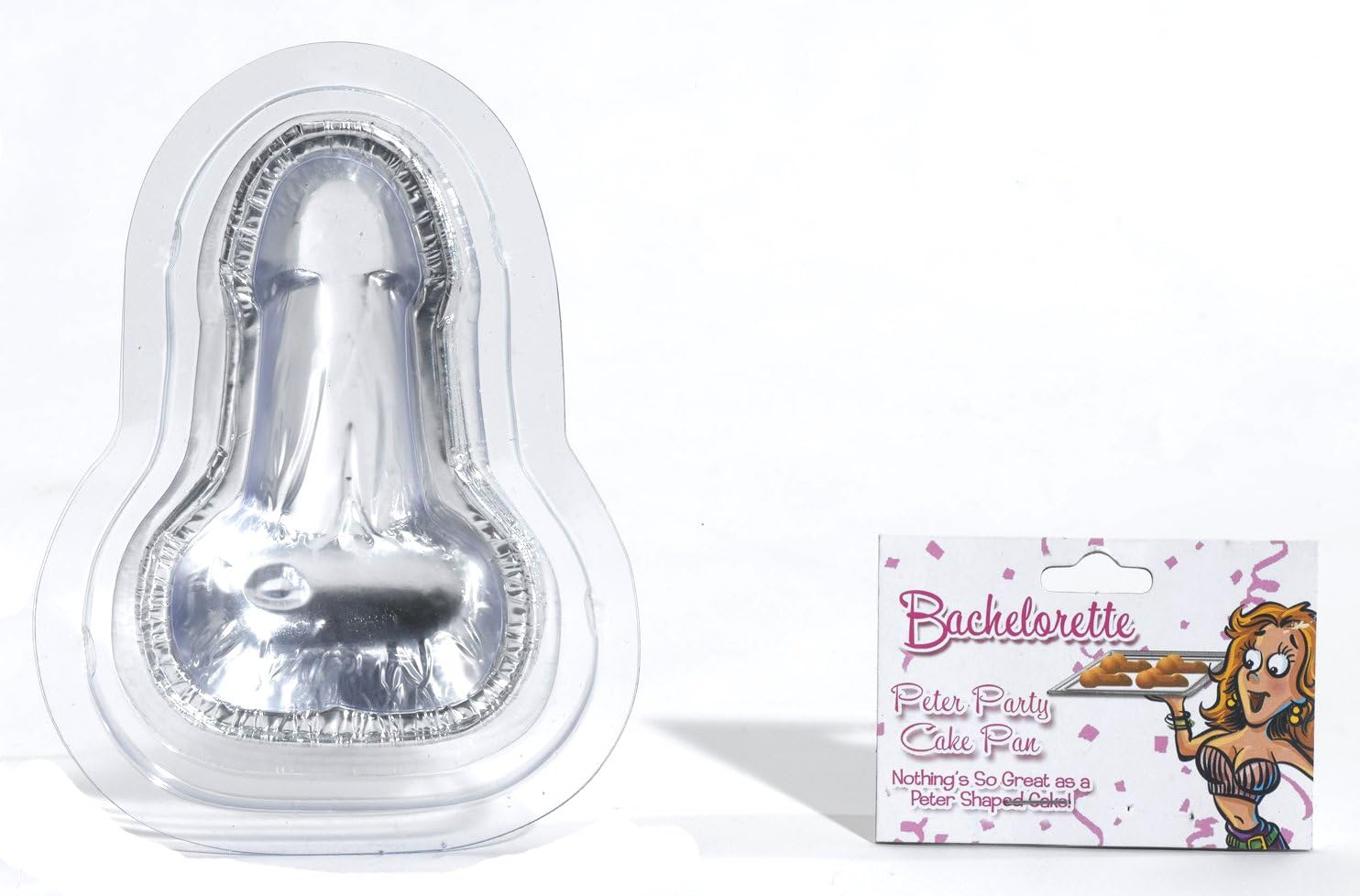 Funny Bachelorette Party Cake Pan Set - 2 Pack Jumbo Peter Pecker Shaped Molds