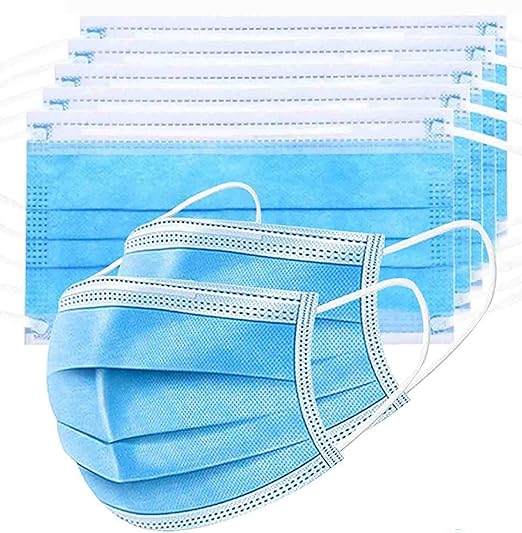 Wellstar 3 Ply Disposable Surgical Mask With Nose Pin, Unisex-Pack Of 500