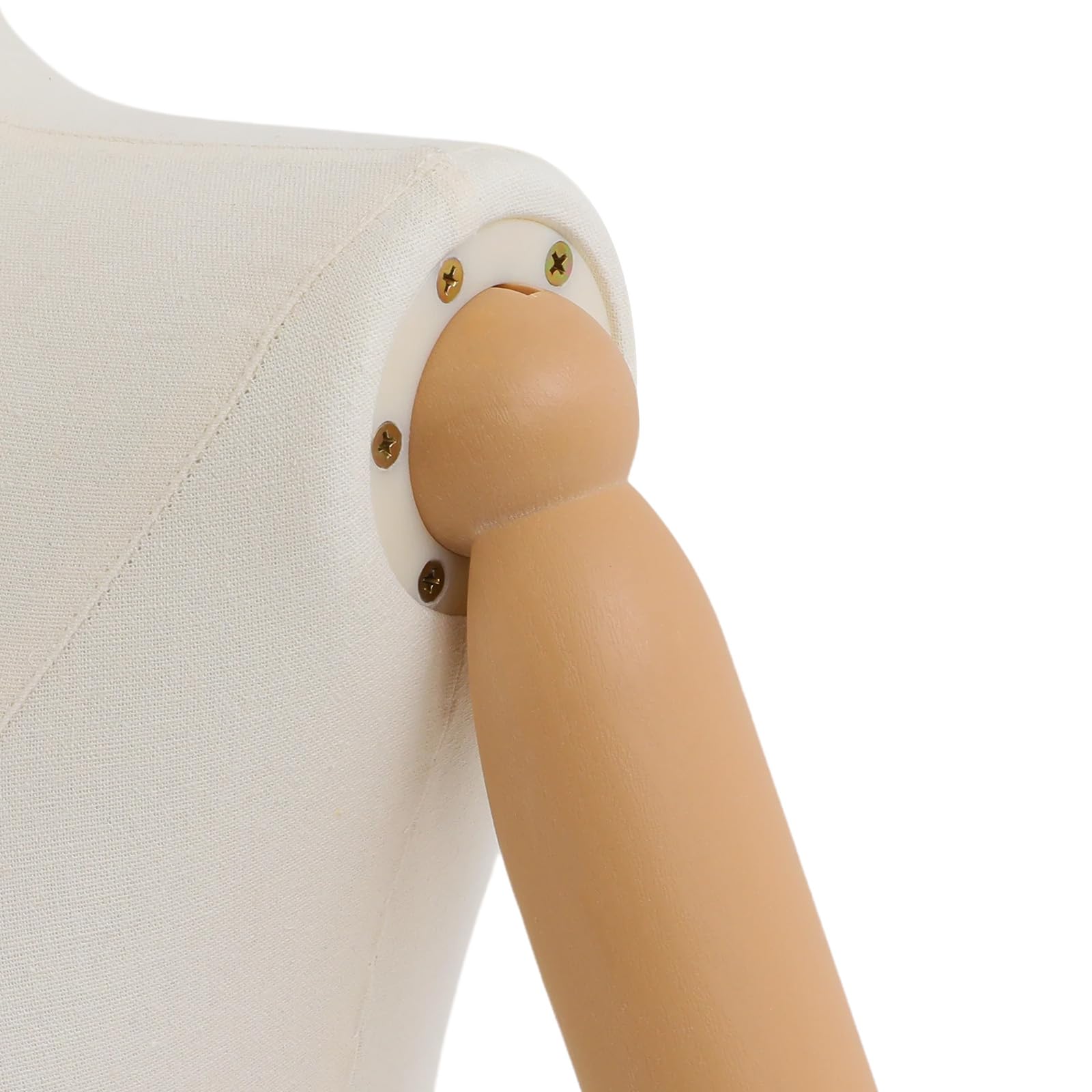 Manichino da sartoria femminile con testa girevole e braccia flessibili, altezza regolabile 155 – 200 cm