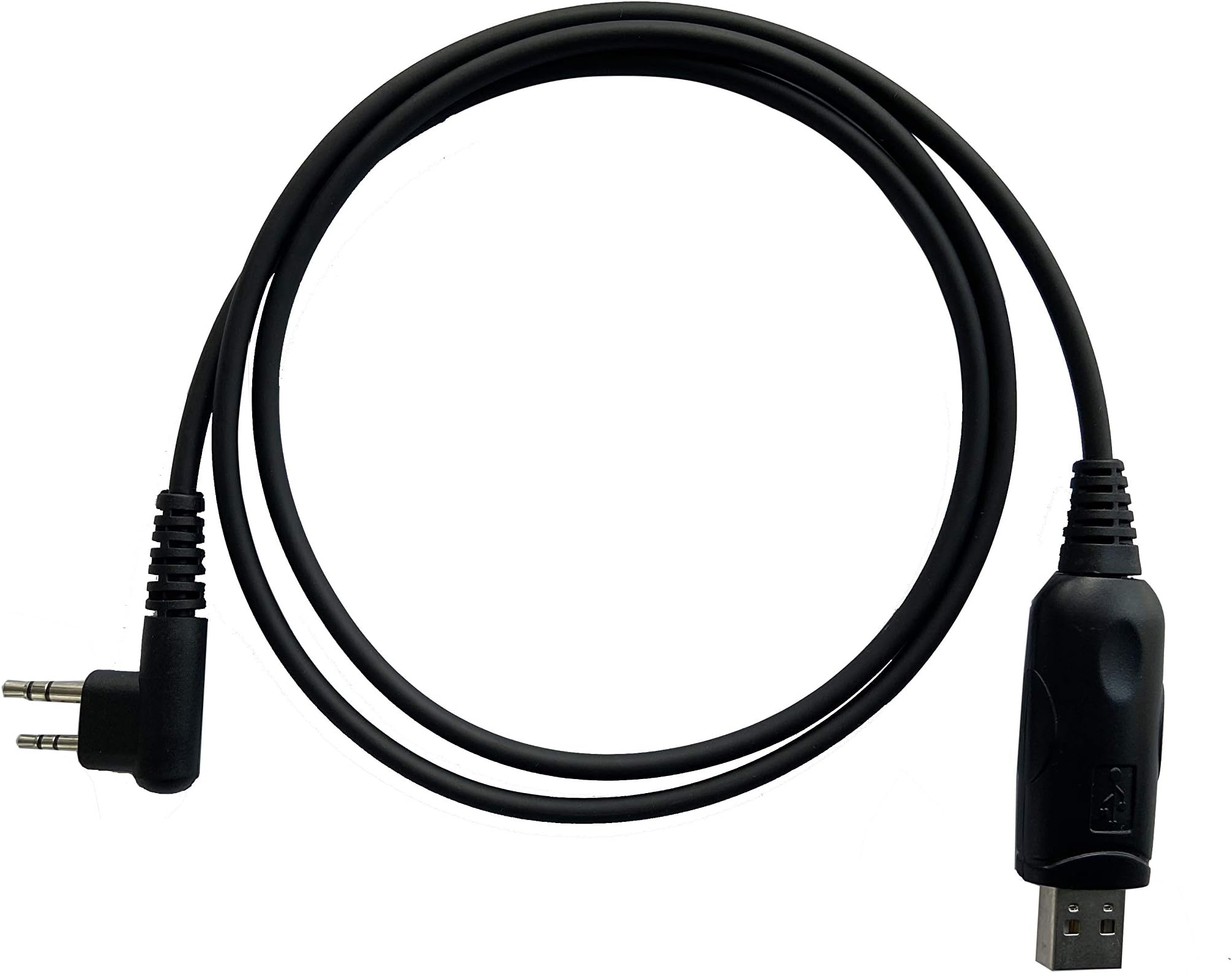 USB Programming Cable for Hytera Radios: 2-pin, Compatible with TC-500, TC-518, TC-600, TC-700, TC-1600, TC-2100, 32/64-bit OS Support