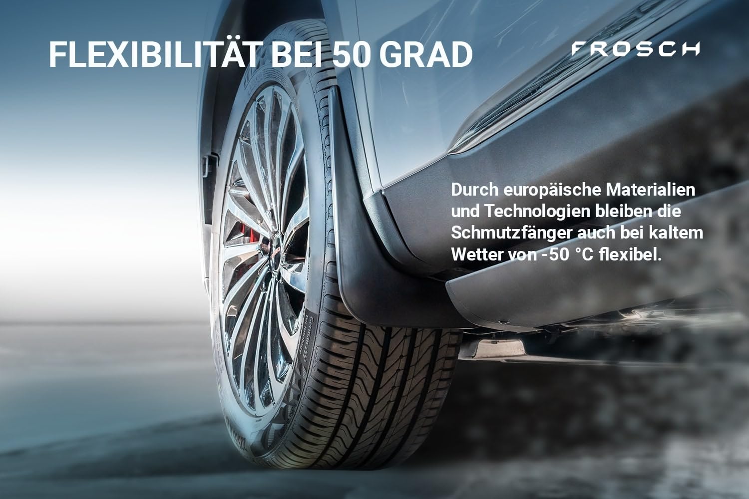 Fartuchy przeciwbłotne tylne FROSCH pasujące do Volvo XC90, 2015-> 2-częściowy