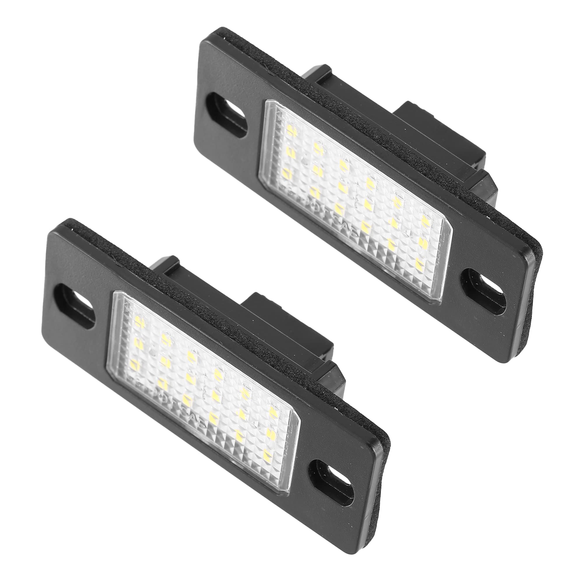 X AUTOHAUX 2pcs LED License Plate Light Car Number Lamp Replacement White Light for Volkswagen Bora 1999-2006