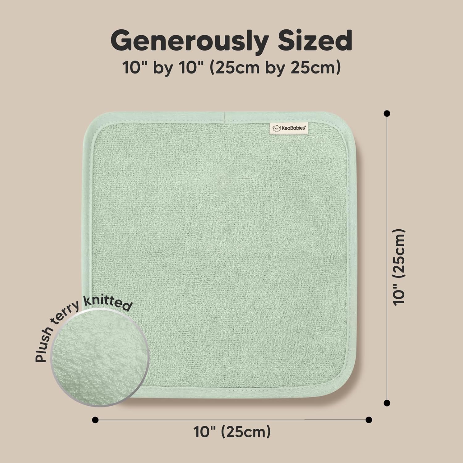 KeaBabies Baby Hooded Towel and Baby Washcloths for Newborn, Kids - Baby Towel, Toddler Towels, Hooded Towels for Baby - Bath Baby Towels, Face Towel, Face Cloths