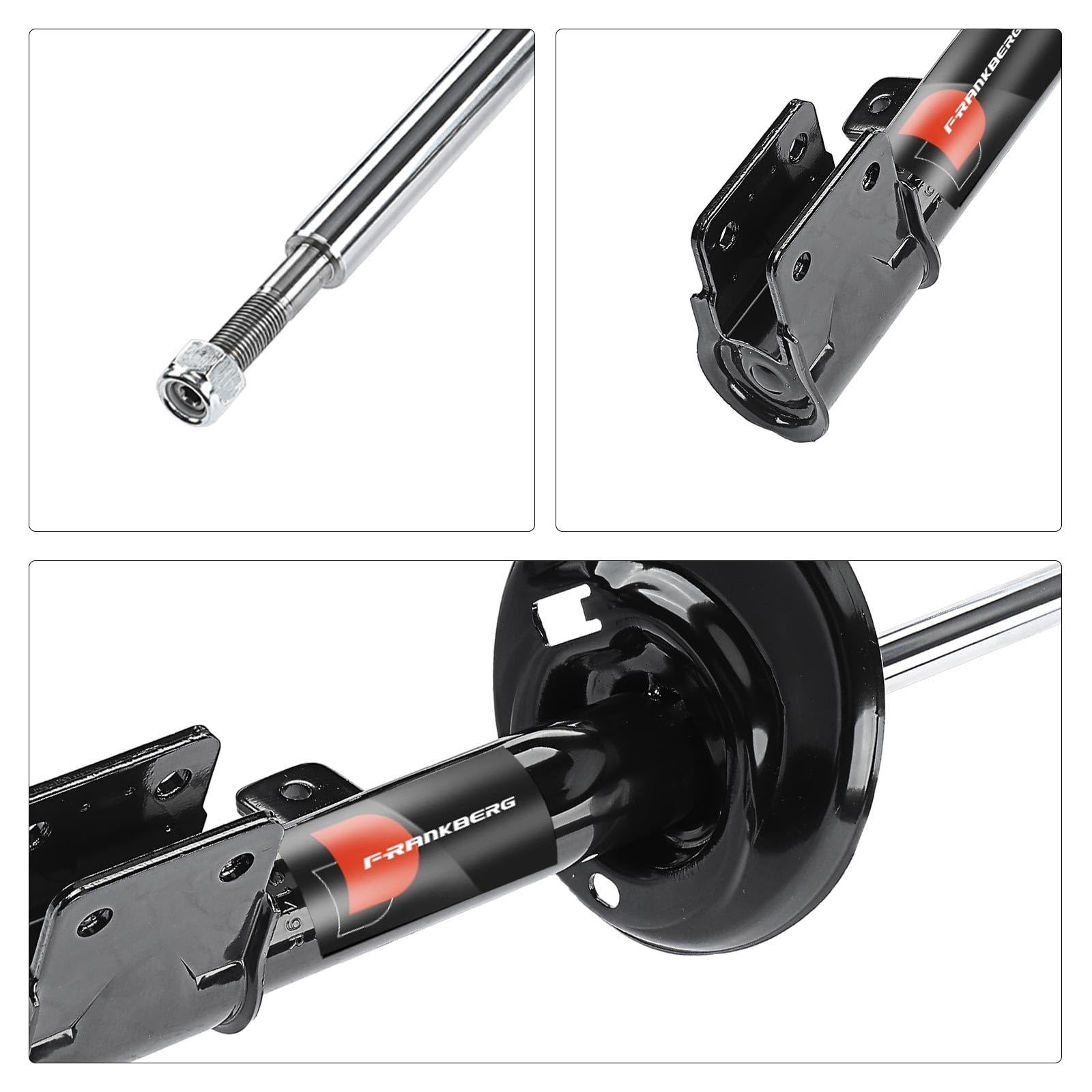 Frankberg 2 amortiguadores delanteros de 514 mm a presión de gas 5208G3 | Compatible con: C4 II NC, 3008 MPV 0U, DS4 NX, C4 II Caja/Portón trasero NC, 3008 Furgoneta 0U, DS4/DS4 Crossback NX
