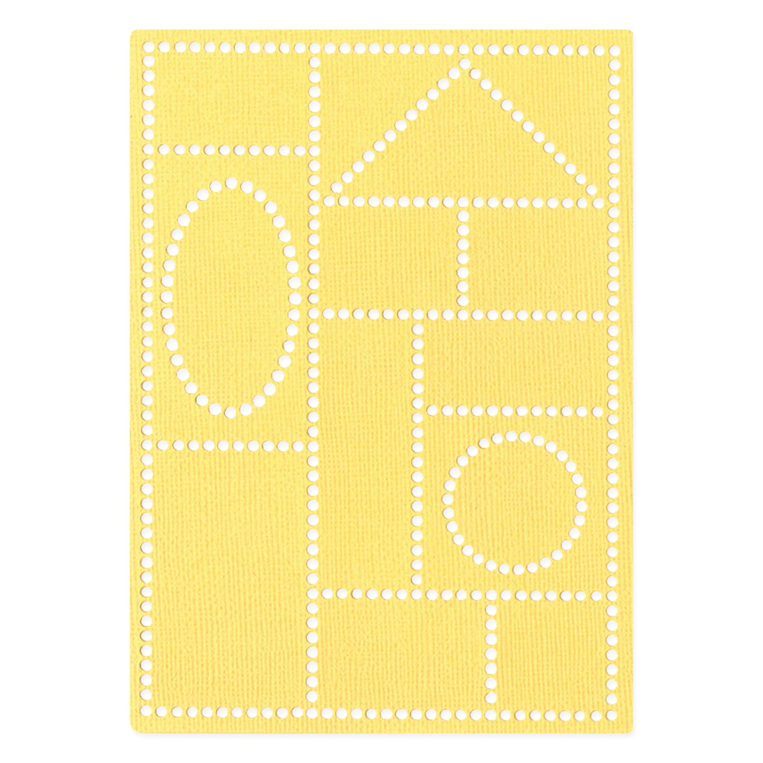 Sizzix Thinlits Die Set-Faux Postage by Eileen Hull, Grey 6