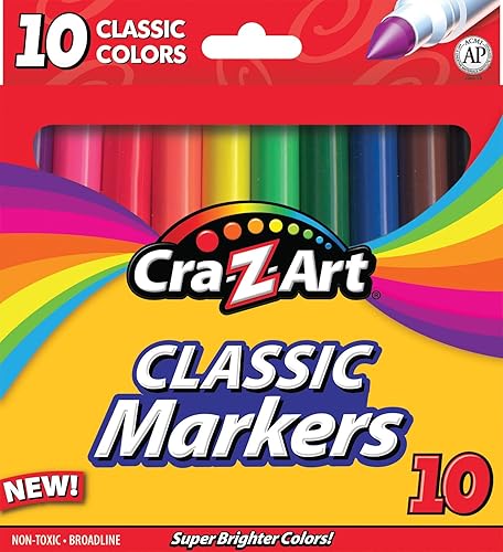 Cra-Z-Art Marcadores Broadline no lavables 10 CT