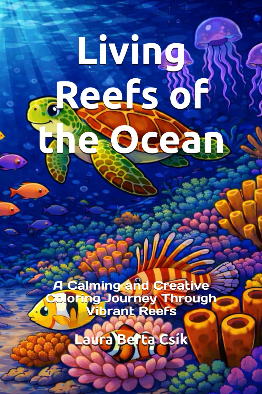 Living Reefs of the Ocean: A Calming and Creative Coloring Journey Through Vibrant Reefs (Underwater coloring books)