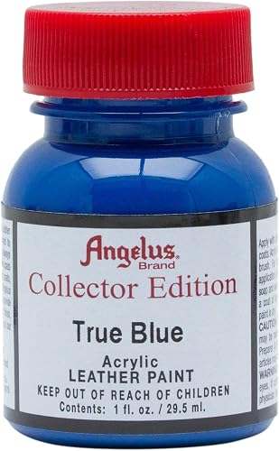 Angelus Collectors Edition Acrylic Leather Paint for Customizing Sneakers, Shoes, Boots, Jackets, Bags- True Blue
