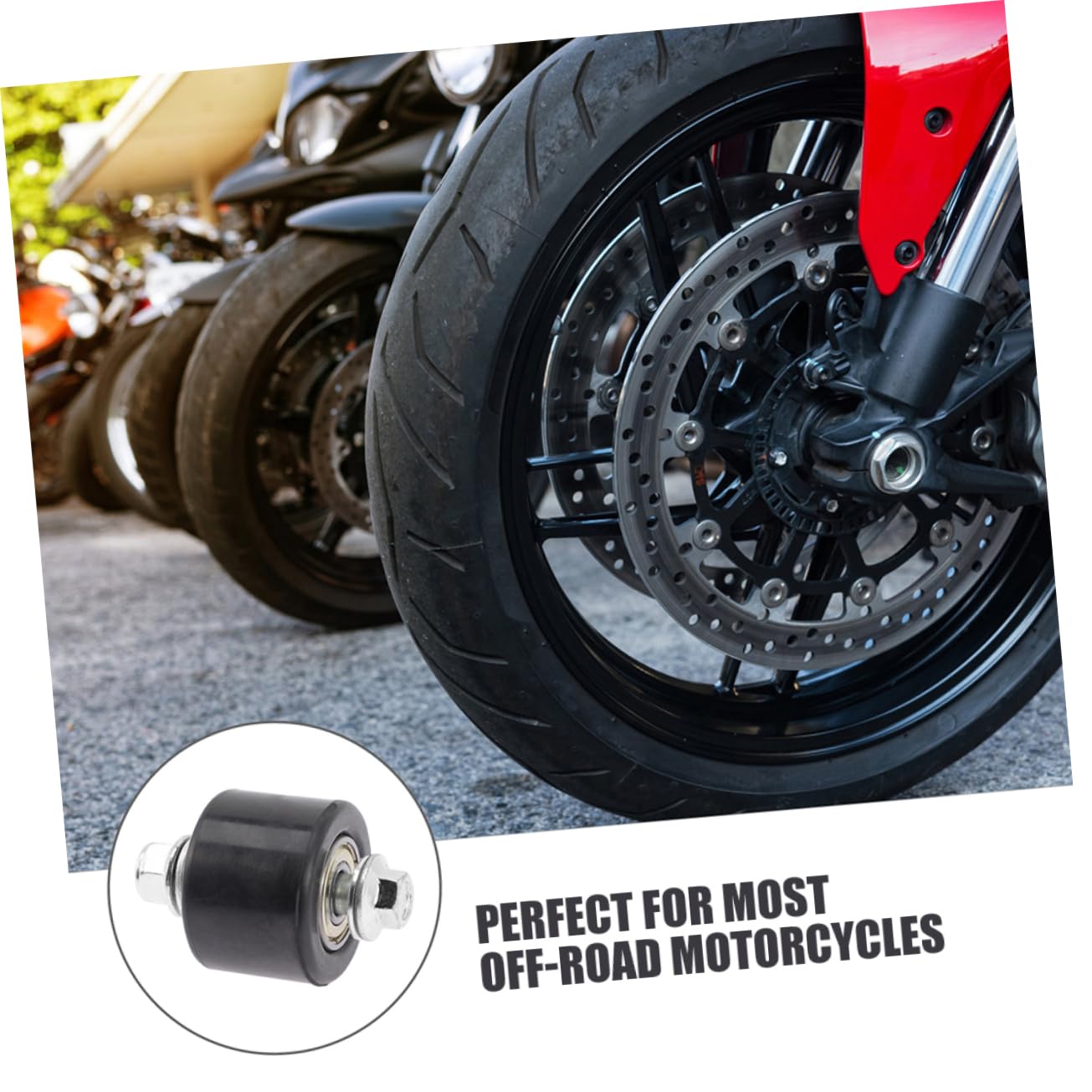 SOLUSTRE 6piezas Rodillo Guía De Cadena Para Motocicletas Off-road De Tensor De Cadena Rueda Antideslizante y Rodillo Para Mejorar Tracción y Estabilidad