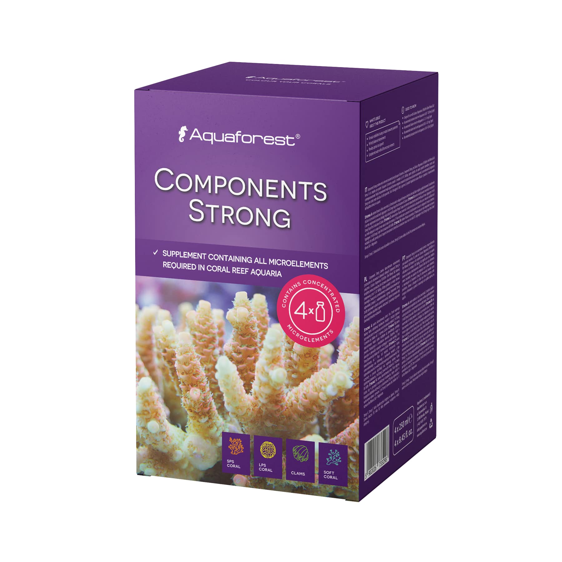 Aquaforest Components Strong 4 x 250ml (B0BJ932R65) Amazon Price History, Amazon Price Tracker