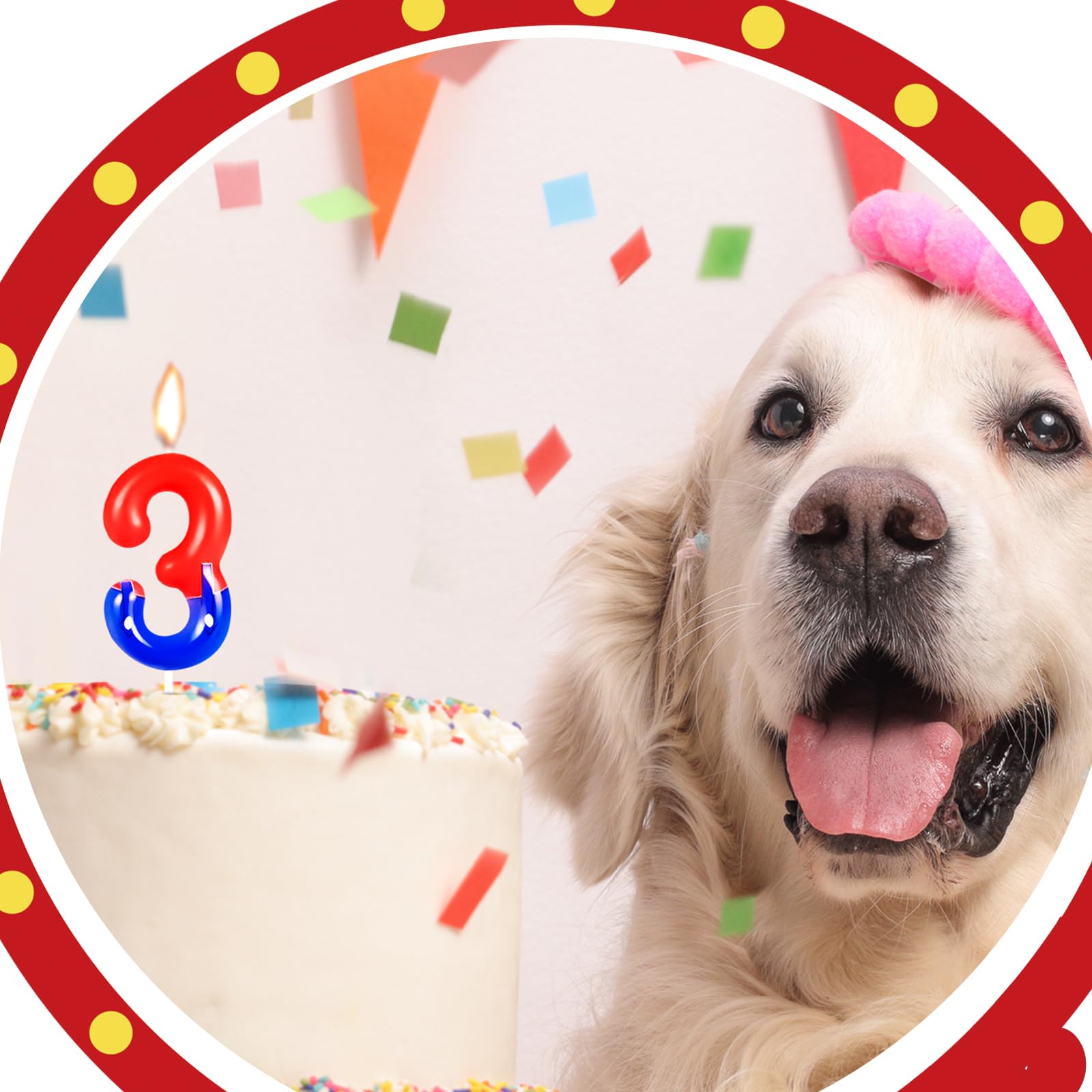 Candele Numero 4 Per Torta - Decorazione Compleanno, Rosso E Blu, Tema Cartone Animato - Foto 7