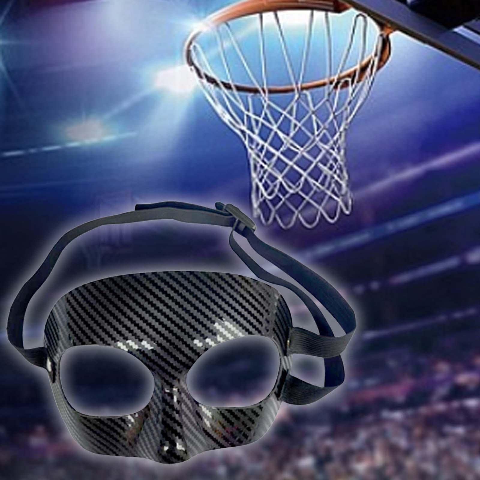 Amagogo Protezione per Il Naso Maschera da Basket Maschera da Softball Resistente Copertura Protettiva per Il Viso Maschera Sportiva per Sport Wrestling
