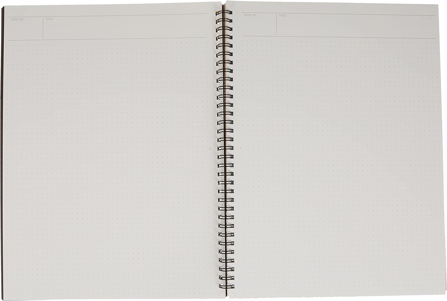 Maruman Mnemosyne Notebook, Perforated Pages & Twin Wire-Bound to Lay Flat, Black, Made in Japan (A4 (8.27" x 11.69"), Dot Grid)