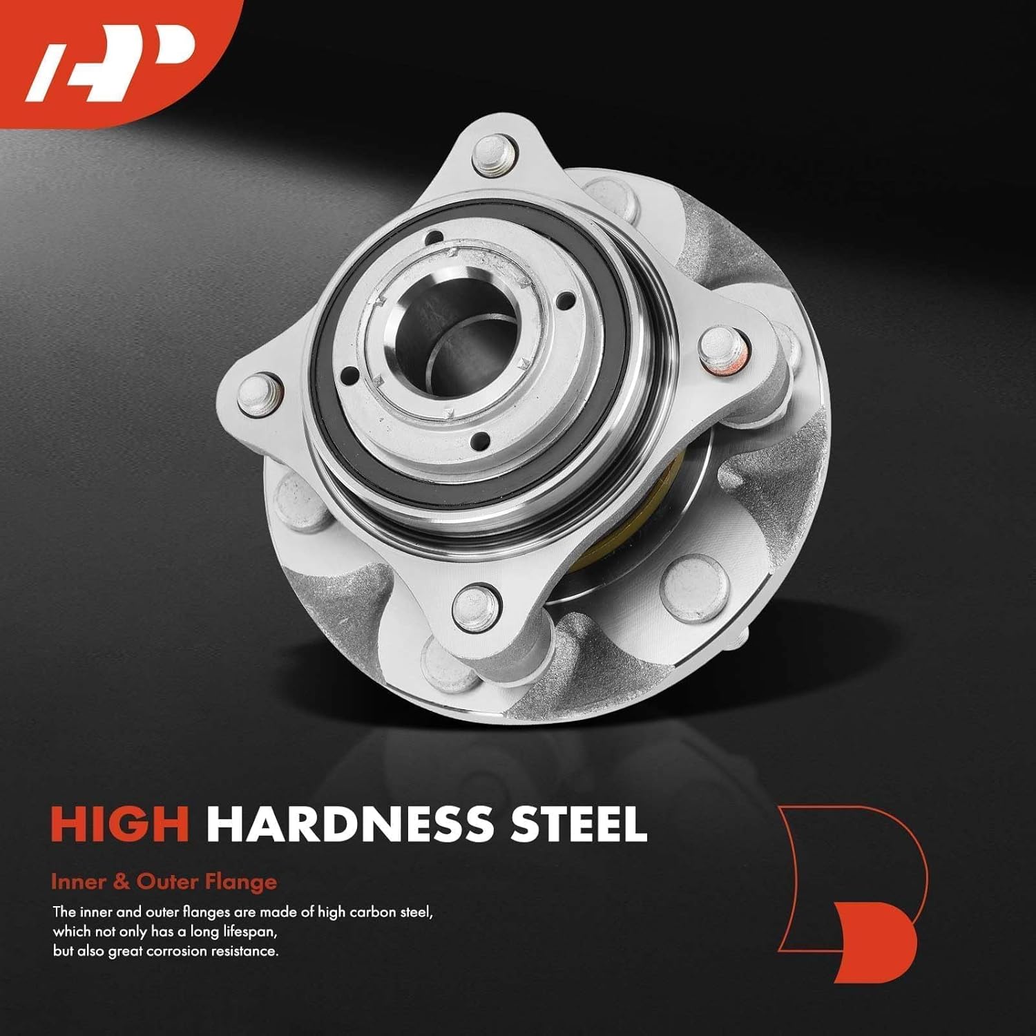 A-Premium Front Wheel Bearing and Hub Assembly with 6-Lug Compatible with Toyota Tacoma 2005-2023, 4Runner 2003-2023, FJ Cruiser 2007-2014