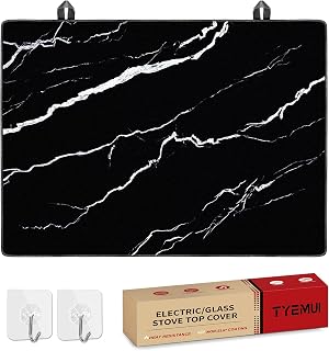 Range Top Cover Mat for Electric Glass Cooktop Burners Protector, Heat Resistant Glass Stovetop Protector for Induction Ceramic Stovetop Range, Oven (28.5x20.5 inch)