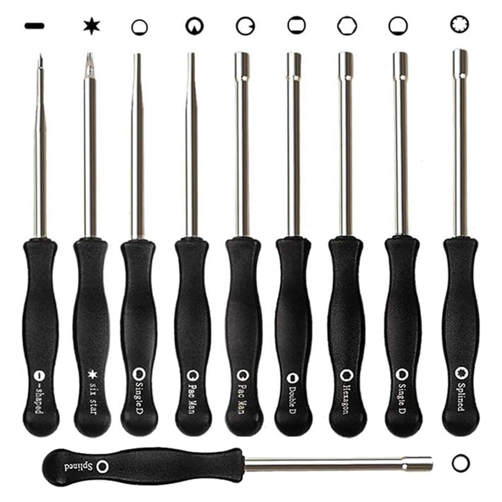 10 Piece Carburetor Screwdriver Set Ergonomic Design Suitable for Small Engine Maintenance and Repair Tools Garden Equipment Tool