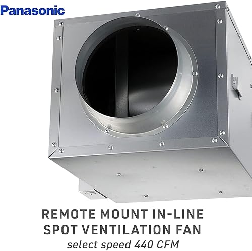 Miniatura 2 de Panasonic WhisperWarm FV-0511VHL1 - Ventilador de techo para baño con luz LED y calentador, 50-80-110 CFM