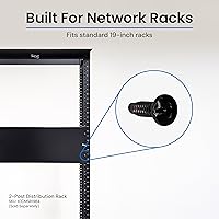 Vista 7 de ICC Tornillos para rack #12-24 en paquete de 25, color negro