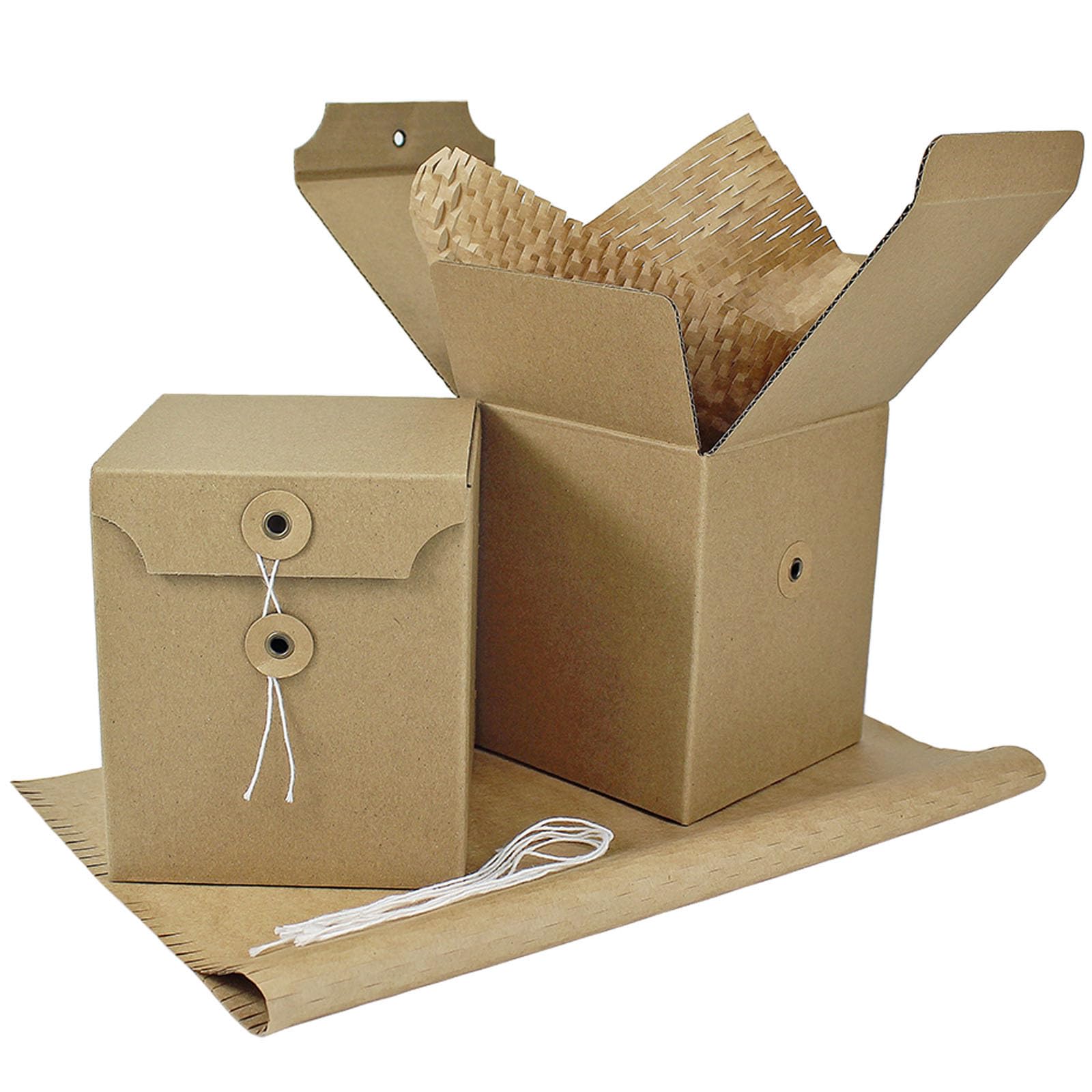 YankMooM 6Pack Small Cardboard Boxes,11 x 11 x 13cm Brown Gift Packing Boxes Corrugated Cardboard Shipping Boxes for Holidays,Business,Posting,Storing or Gift