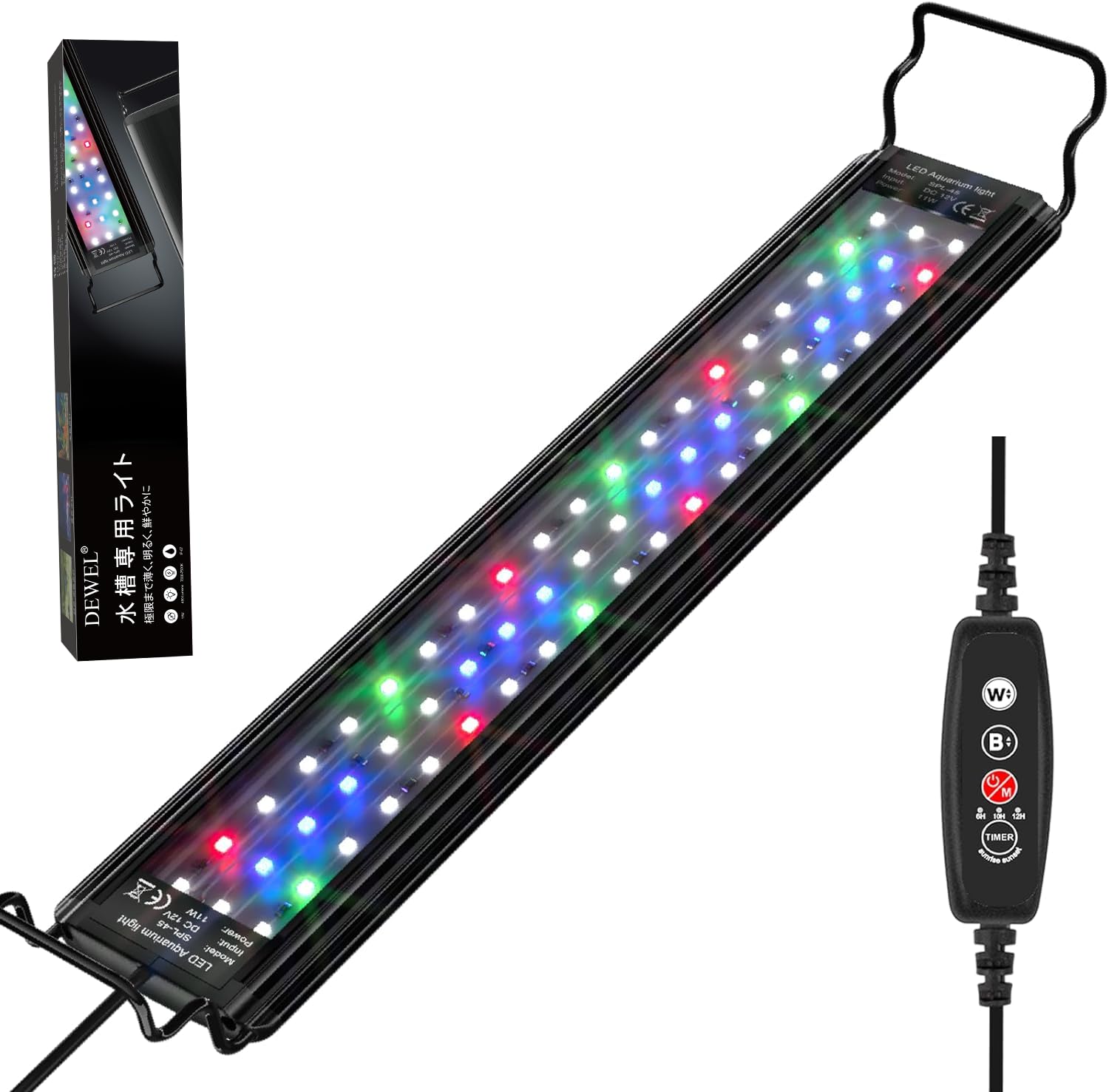 Amazon.co.jp: DEWEL 水槽 ライト 45-60cm 水槽 ledライトアクアリウム