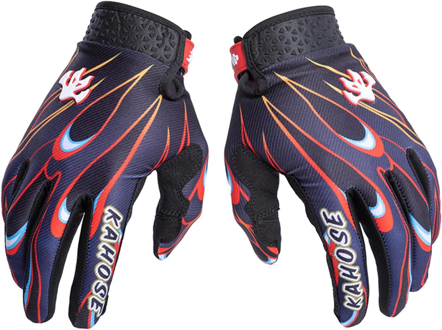Anti-Slip Grip Touchscreen Lightweight Full Finger Breathable Cycling Gloves for Unisex Road Bike Mountain Riding