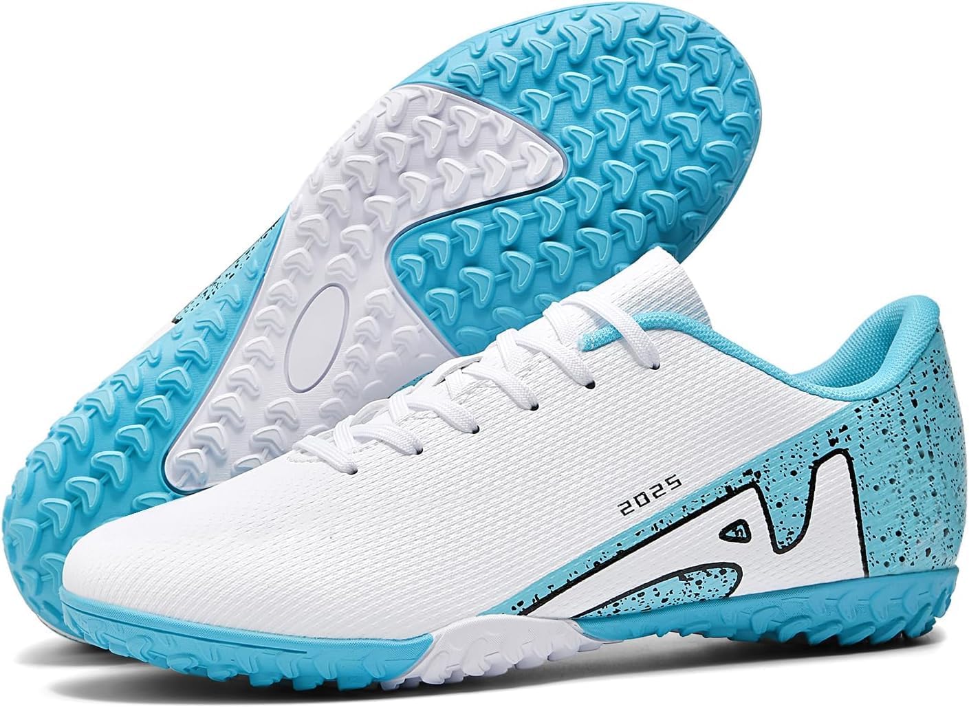 WOWEI Voetbalschoenen voor heren, High Top Spike Cleats Outdoor