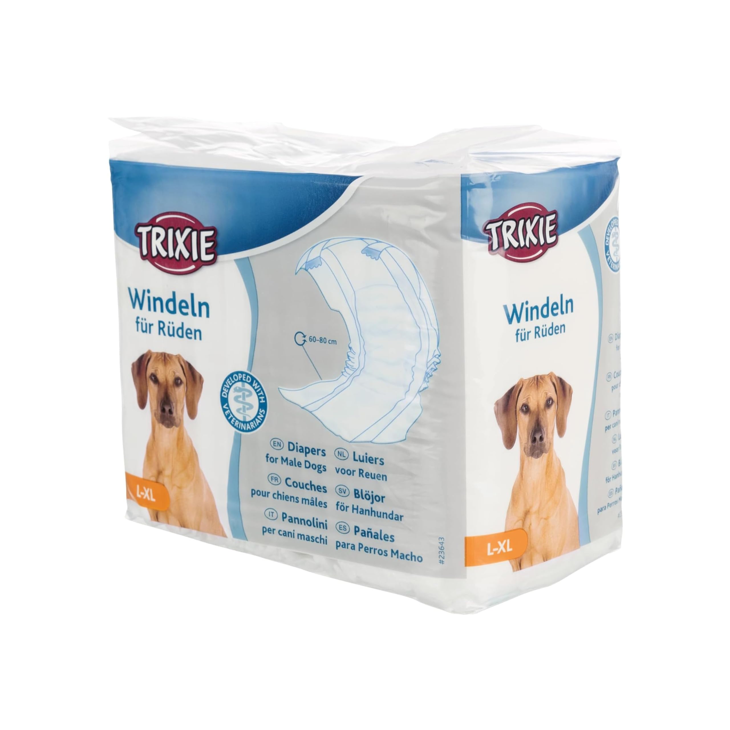 Foodie Puppies Trixie Disposable Diapers for Male Dogs - (12Pcs, L-XL) | Non-Woven Fabric, Leak-Proof, Ultra-Absorbant Purpose | Daily and Travelling Purpose | Diaper Pants with Free Key Ring (B0CZ7231ZX) Amazon Price History, Amazon Price Tracker