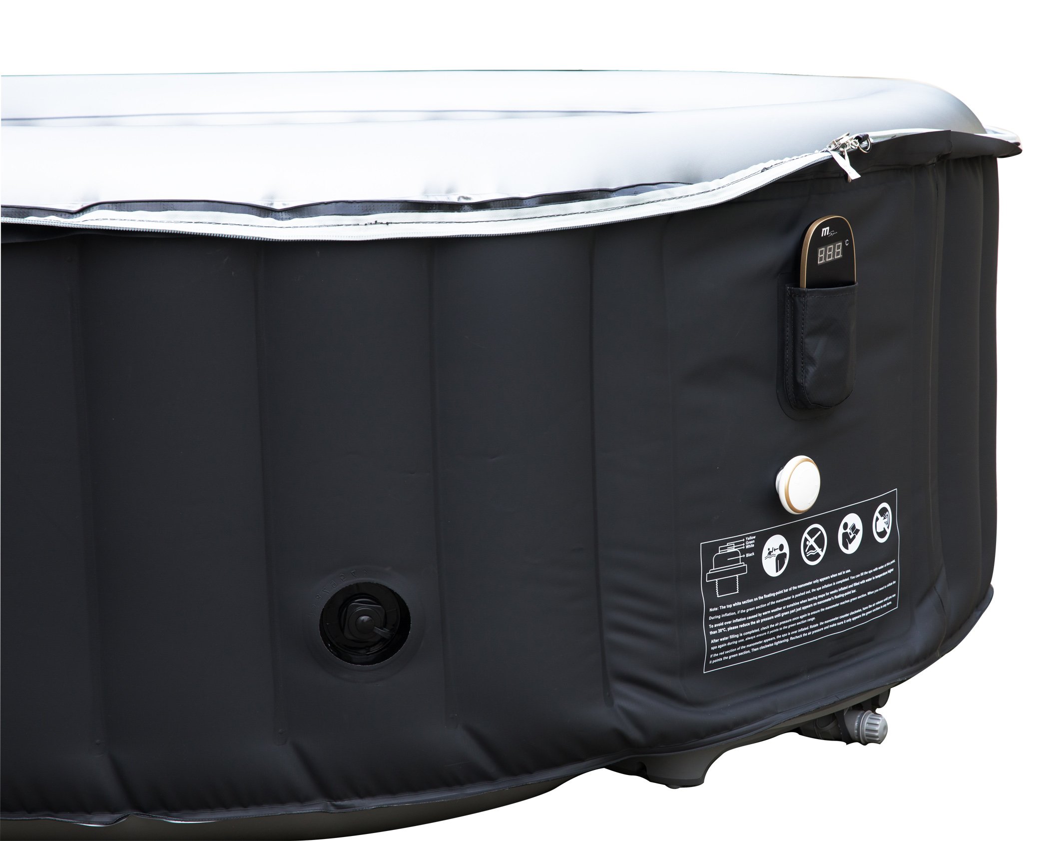 MSpa Silver Cloud 2021 Edition Luxury Portable Inflatable Quick Heating