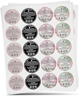 500 Pcs Candle Warning Labels for Soy Wax - 2 Inches Warning Labels for Soy Candles - 20 Pcs Per Sheet Waterproof and Self Adhesive Candle Warning Stickers