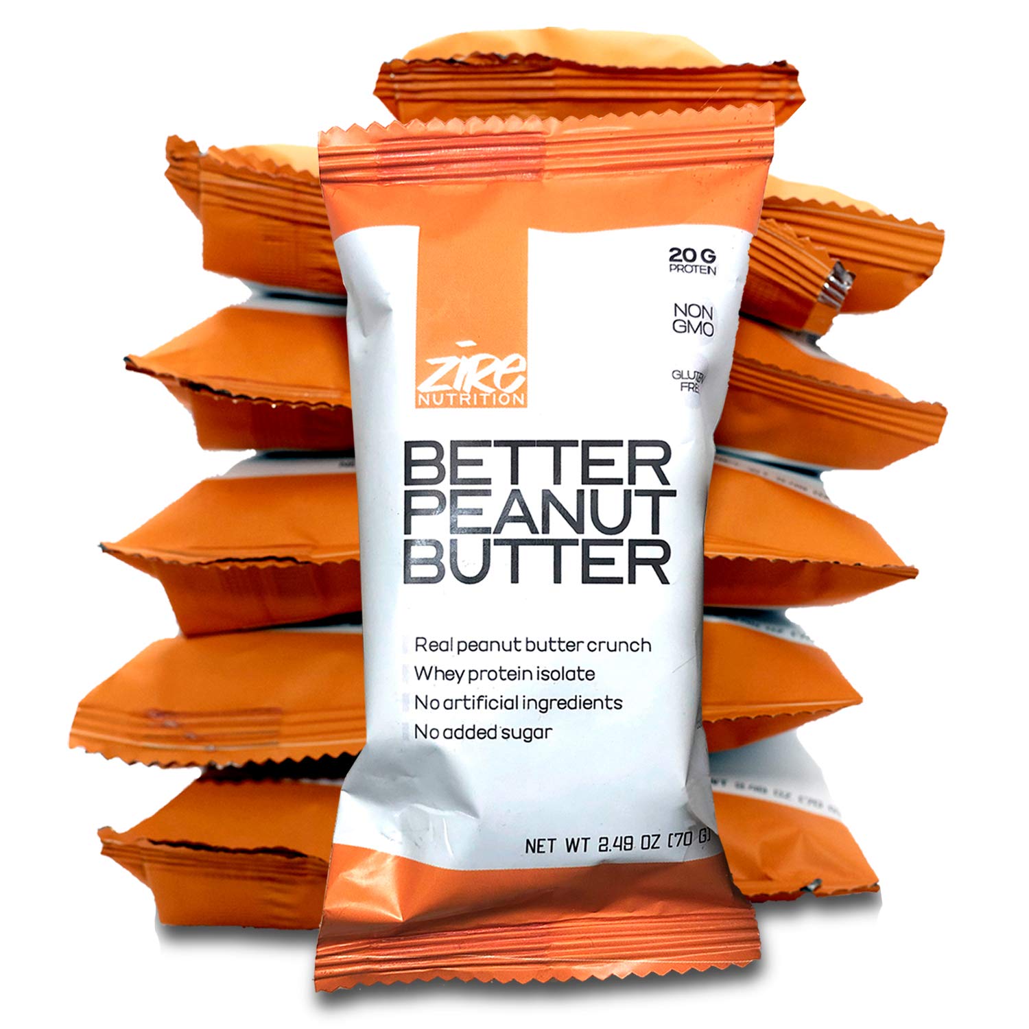 Buy Zire Better Peanut Butter Protein Bars, 20g Whey Protein Isolate, NonGMO, Gluten Free, High