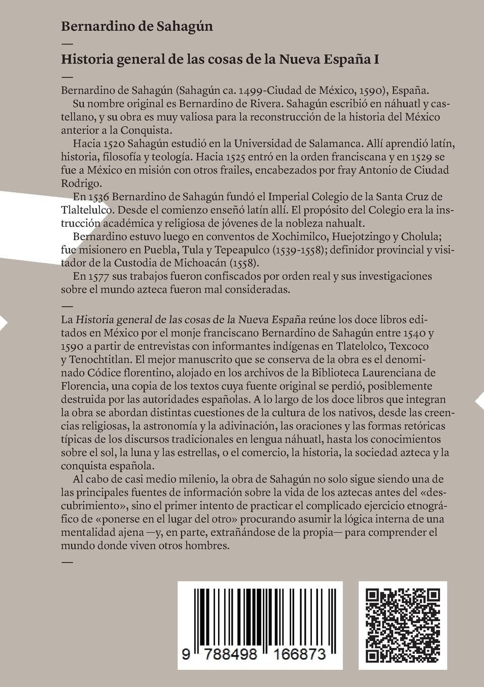 Historia General De Las Cosas De La Nueva España I