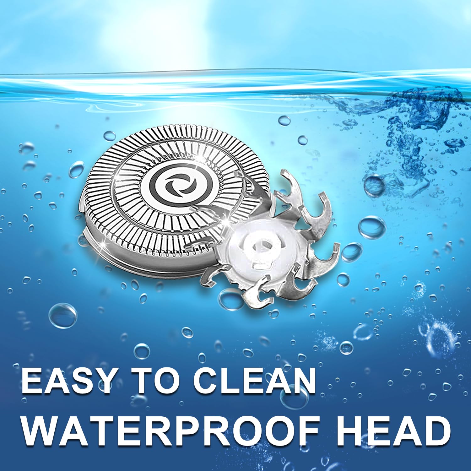 Head Shaver Replacement Heads Compatible with Sk-ull Shaver Pitbull Gold PRO, Pitbull Silver PRO, Palm, Pitbull Platinum PRO, Electric Razor Replacement head for Superior Shaving (16 PACKS)