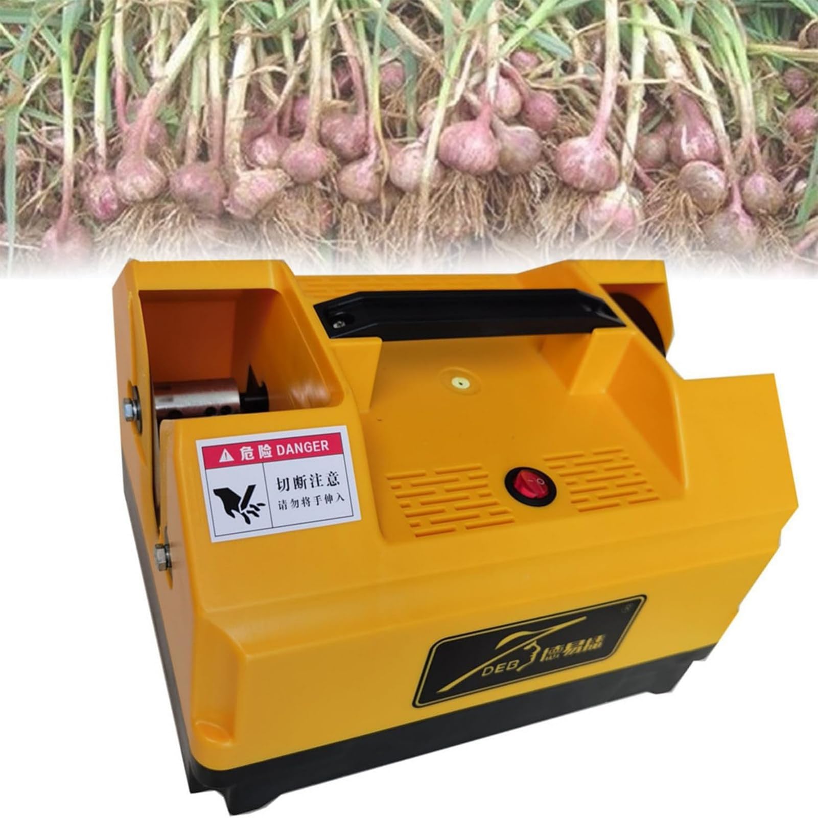 Tagliaglio elettrico, strumento di taglio bilaterale per agricoltori, efficiente attrezzatura agricola per agricoltori, taglia aglio fresco per una raccolta facile e veloce