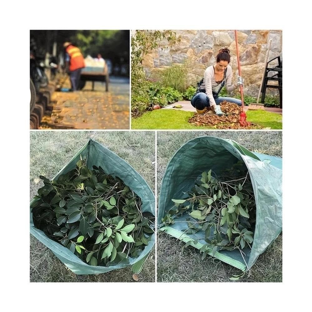 Bolsa de residuos de jardín for recolección de desechos de hojas de jardín, verde reutilizable
