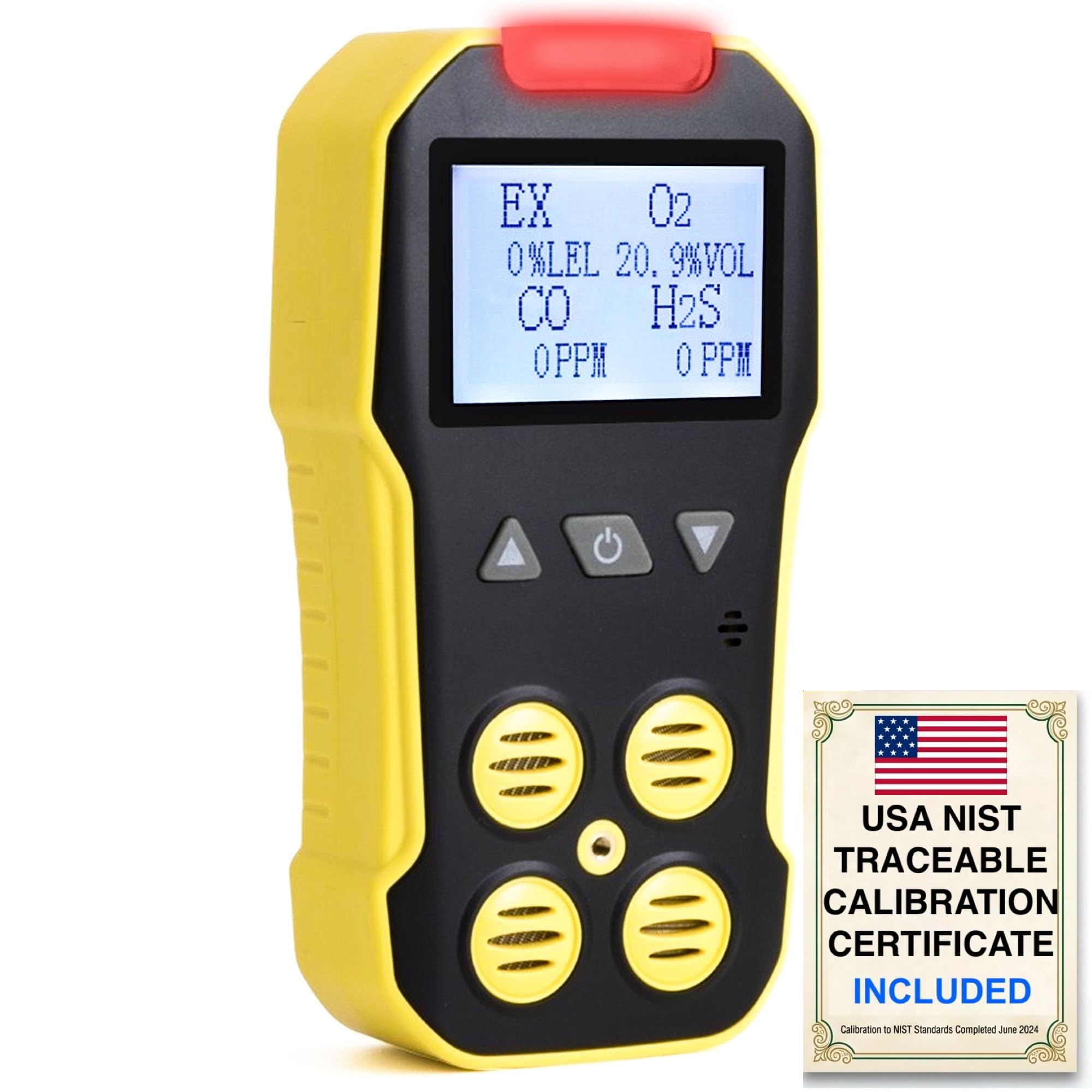 Photo 1 of FORENSICS DETECTORS FD 4 Gas Monitor | O2, CO, H2S, LEL | Yellow