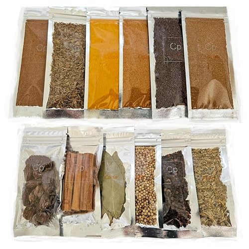 Cpise Juego de especias enteras orgánicas con especias enteras incluidas (15 especias enteras)