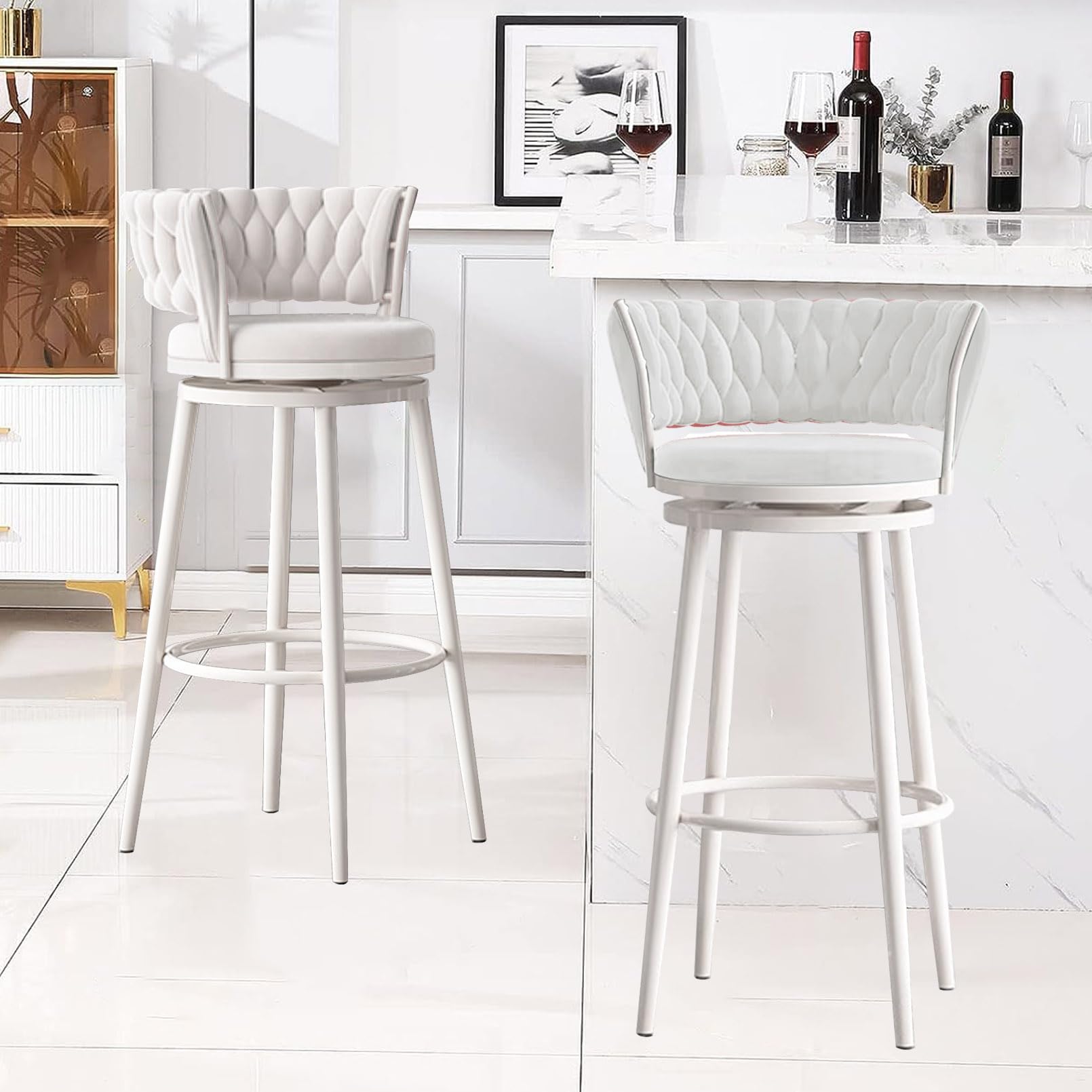 Amazon｜回転カウンター高さバースツールチェア 4 個セット