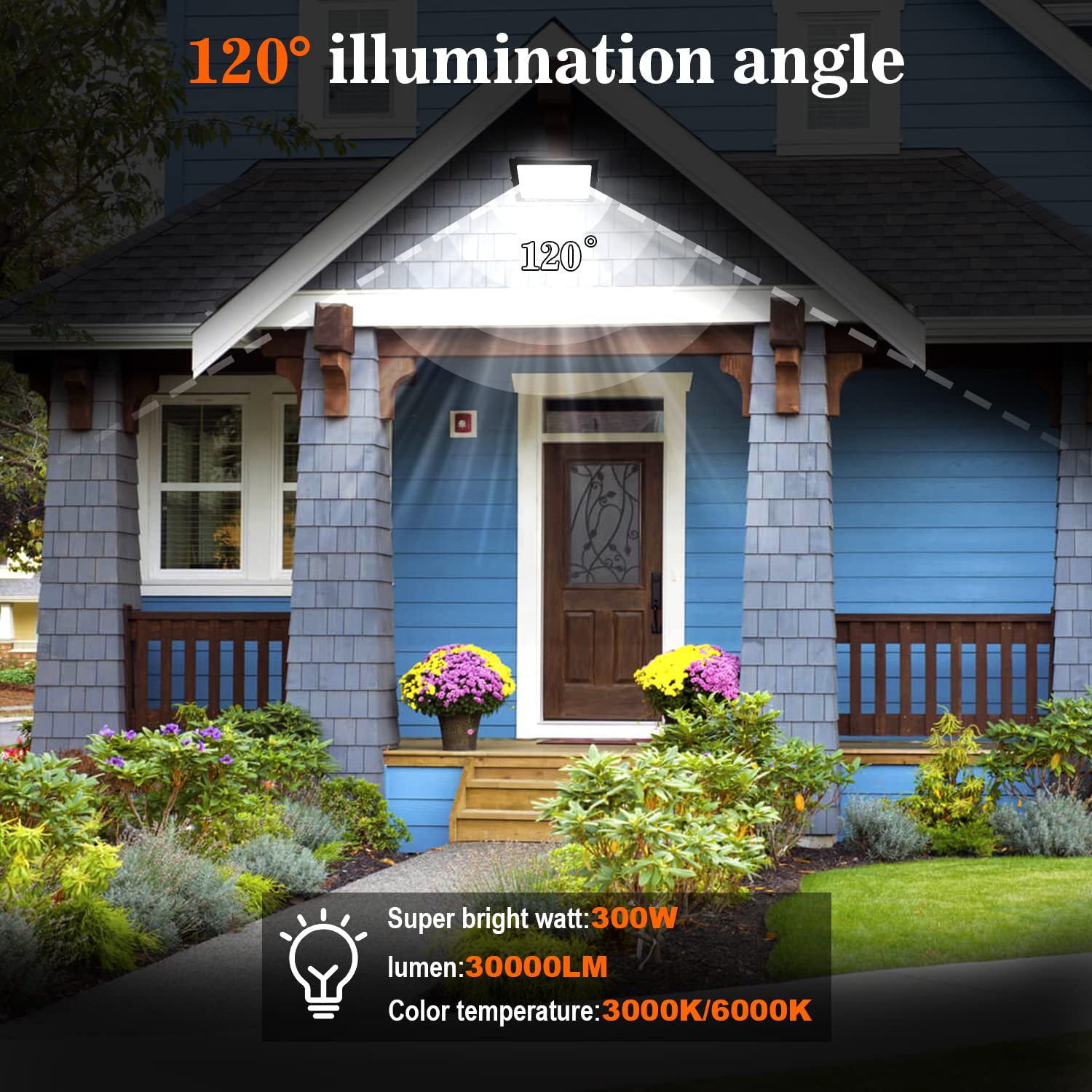 Faretti A Led Per Esterni 30W Verde - Illuminazione Giardino E Q 616962