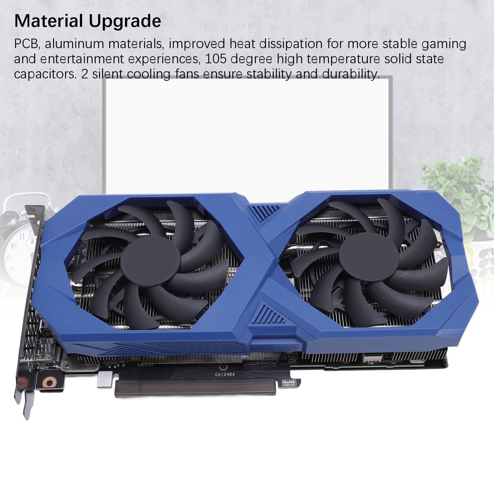 LICAEVEY 3060 Gaming Graphics Card, Dual Fan Graphics Card, 12 GB 192 -bitowa Karta Graficzna, 1320 MmHz 15000 MHz, Interfejs Displayport Interfejs Wyświetlacza HD Multimedia na Komputer