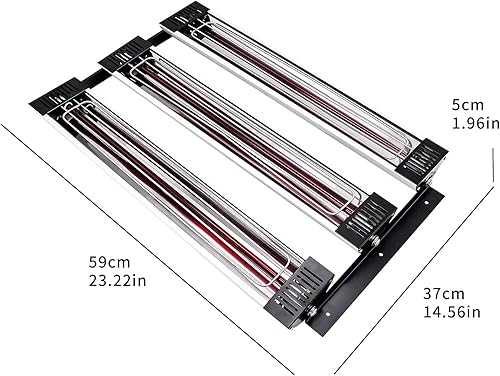 Miniatura 2 de DATOUBOSS Lámpara de curado de pintura infrarroja de onda corta Lámpara de pintura infrarroja de 3000 W para cabina de pintura reparación de