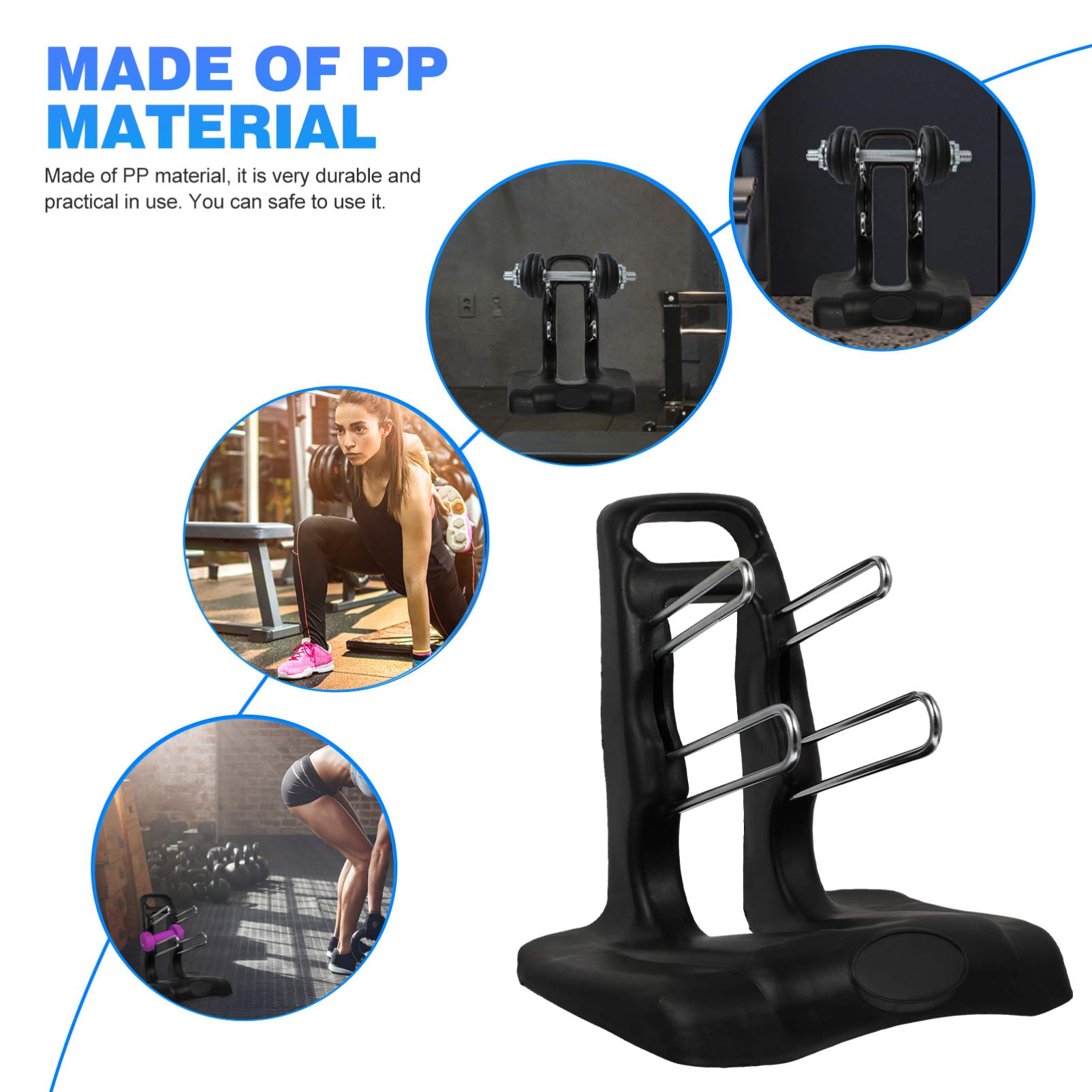 Hantelständer Kurzhantel Rack - 40,5x13,8cm Schwarz Für Fitness Zuhause