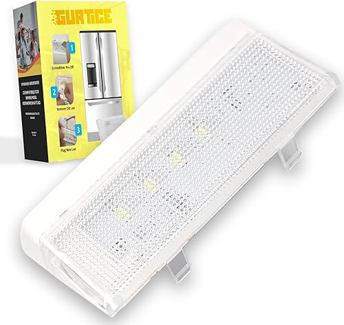 1 luz LED W10515057 compatible con Whirlpool Kenmore Maytag Freezer Refrigerador, reemplaza WPW10515057, W10522611, W10465957, AP6022533 PS11755866,