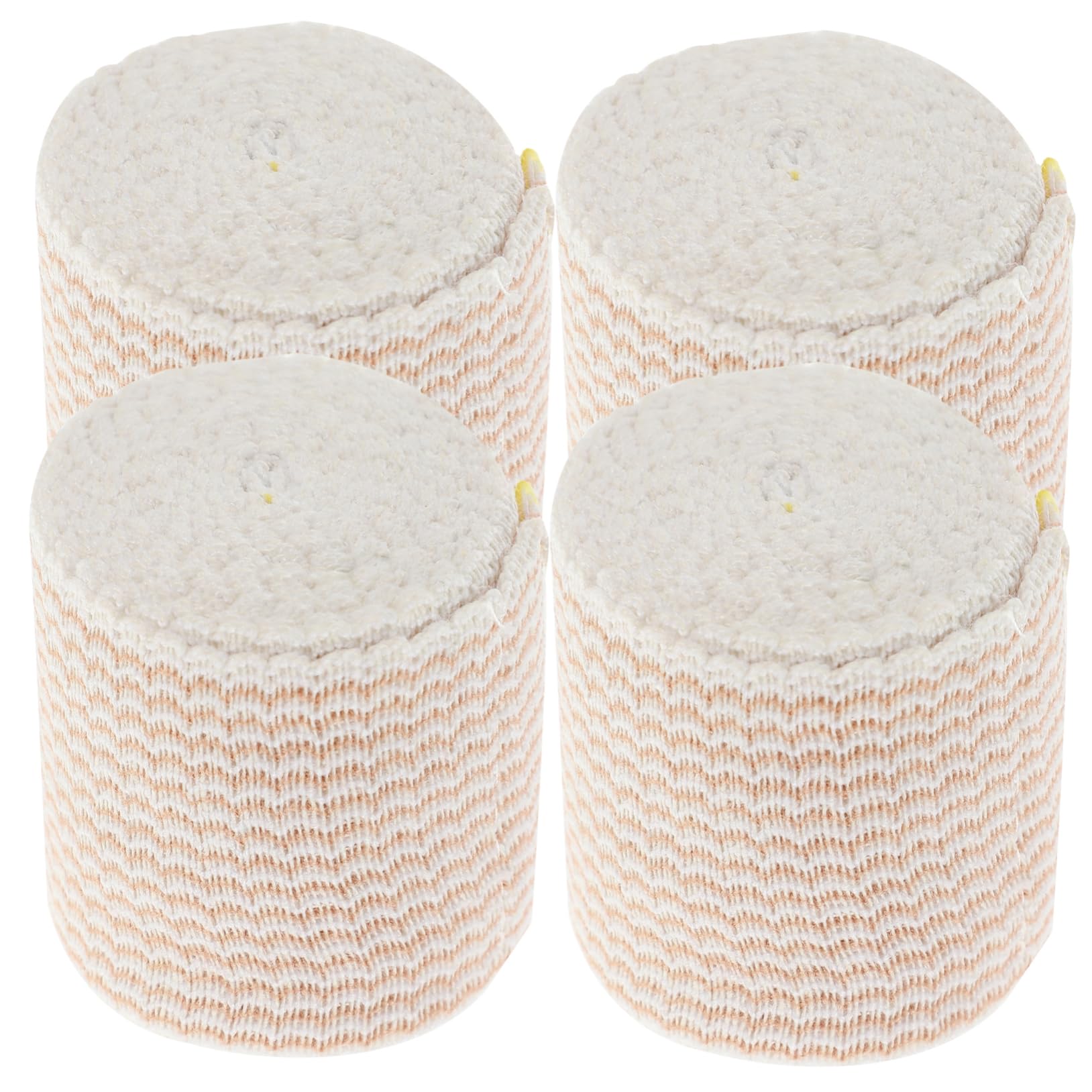 Baluue Elastic Bandage Wrap 4 Rolls Sports Bandage for Wounds Ankle Head Wraps Elastic Stretchable Cotton for Comfortable Wear