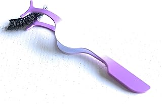 False Eyelash Applicator Tool Eyelash Extension Tweezers (Purple & White)