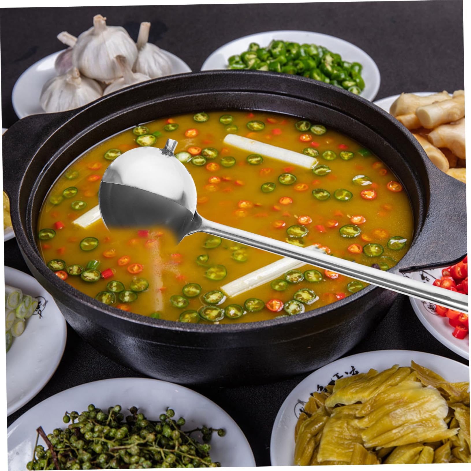 PRETYZOOM 4stücke Suppenkelle Mit Langem Griff Vielseitiger Küchenlöffel Für Soßen Brühen Und Dressings Für Haushalt Restaurant Und Design Leicht Zu Reinigen