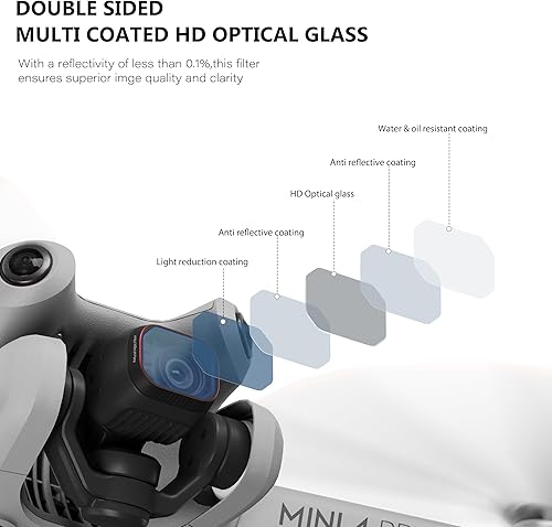 Miniatura 4 de STARTRC Filtro nocturno natural para Mini 4 Pro, filtro de lente de reducción de contaminación ligera para accesorios DJI Mini 4 Pro