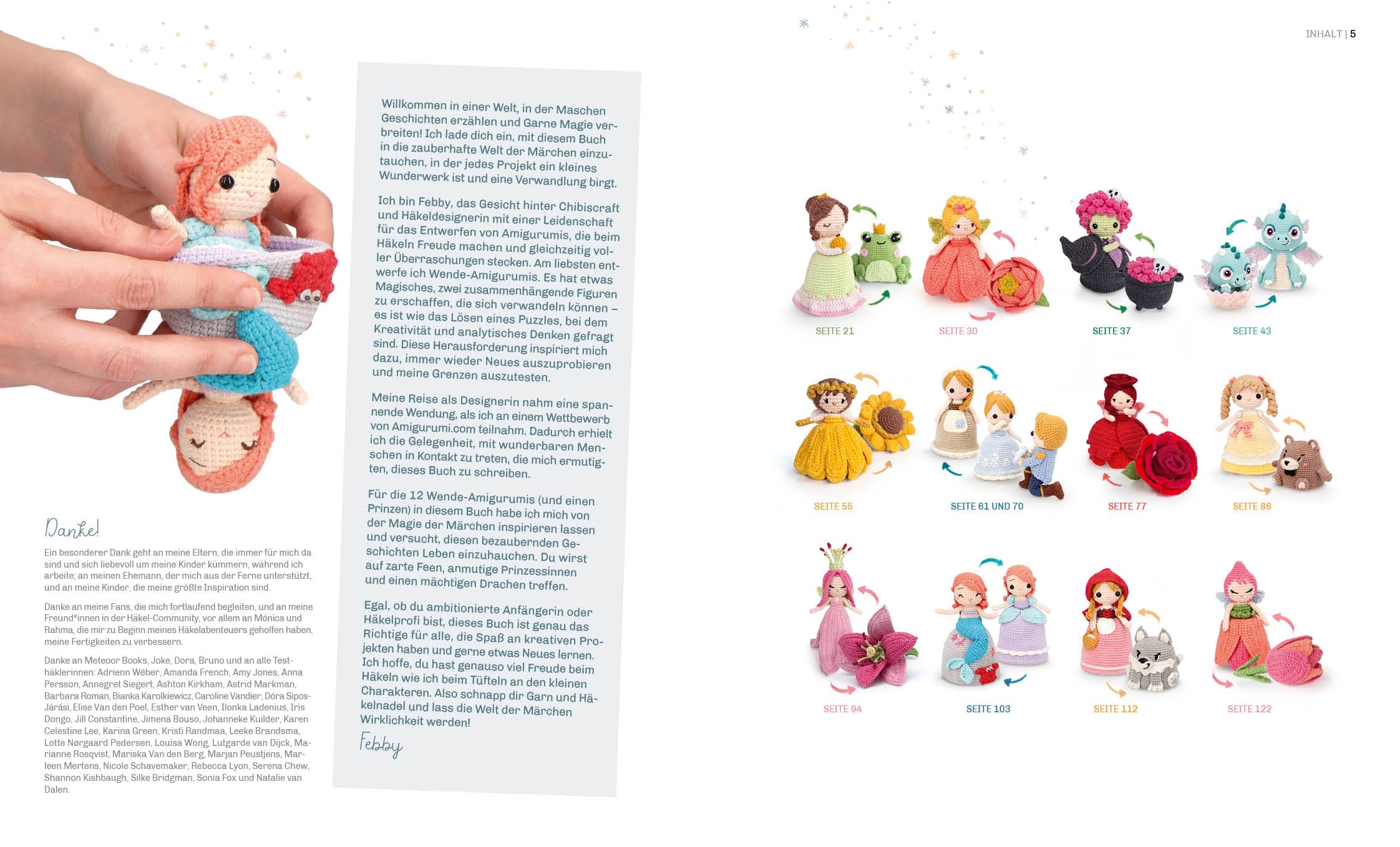 Zauberhafte Wende-Amigurumis häkeln mit @chibiscraft: Verwandlungskünstler: Kessel wird Hexe, Frosch zu Prinzessin, Blume wird Fee und weitere magische Wesen zum Staunen | Alle Grundlagen mit Videos