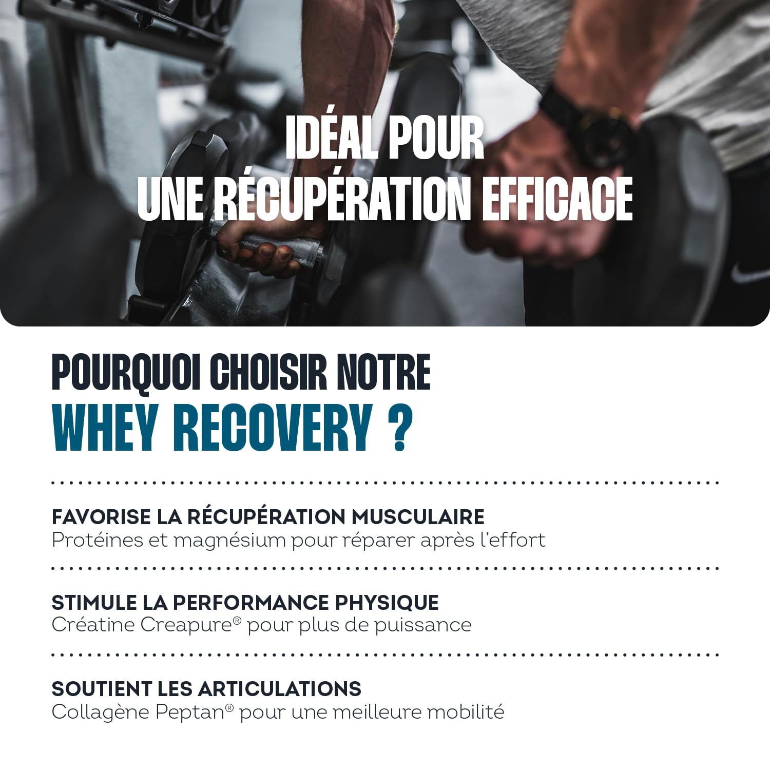 Impulse Nutrition - Whey Recovery Vanille - Complément Alimentaire tout-en-1 pour la Musculation, Récupération & les Articulations - 21g Protéine, 3g Créatine Creapure®, 5g Collagène Peptan® - 525g