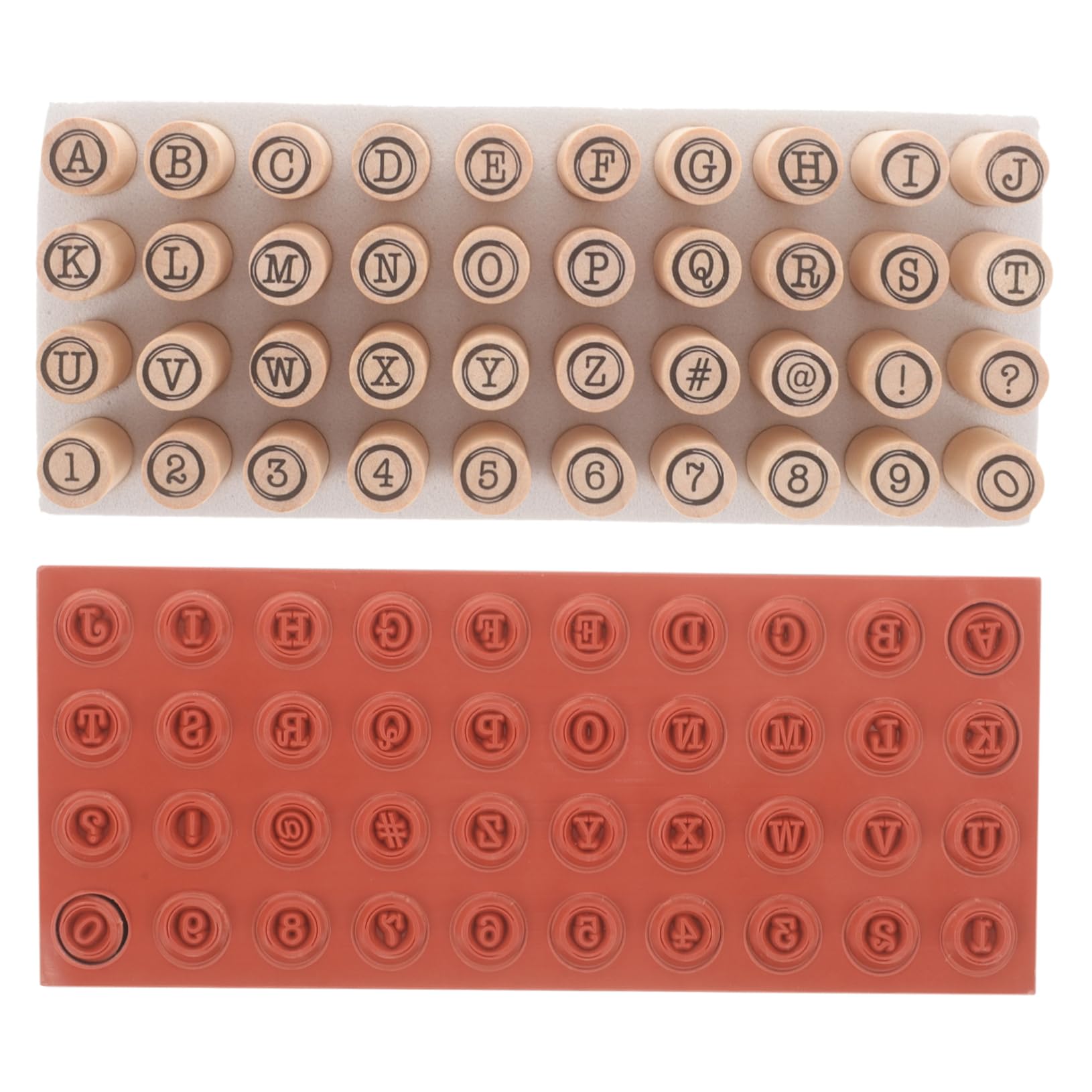 Gadpiparty 4 Set Sigillo alfabeto in legno numero firma con di grandi dimensioni timbro pianificatore TIMPS DI RACCHBOBILE timbro artigianale fai da te francobolli di lettere di legno