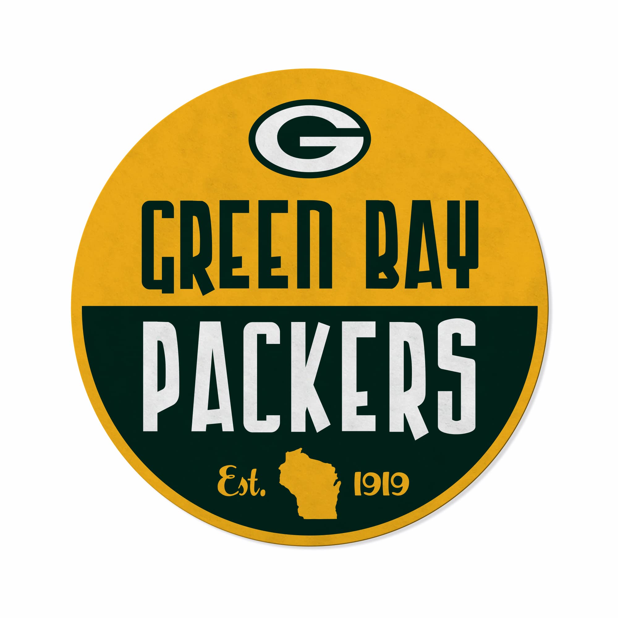 Banderín de forma clásica NFL Green Bay Packers con fieltro suave de alta calidad